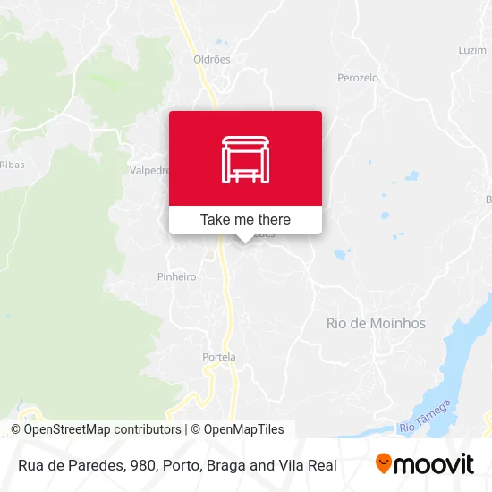 Rua de Paredes, 980 mapa