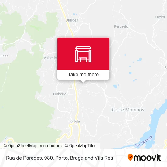 Rua de Paredes, 980 mapa