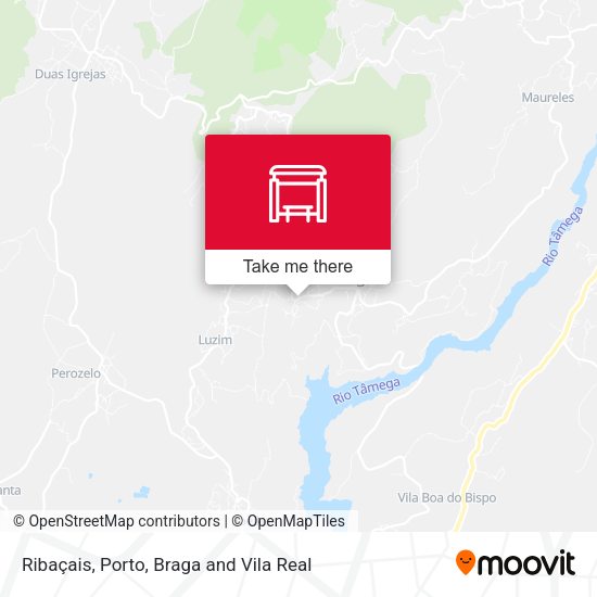 Ribaçais mapa