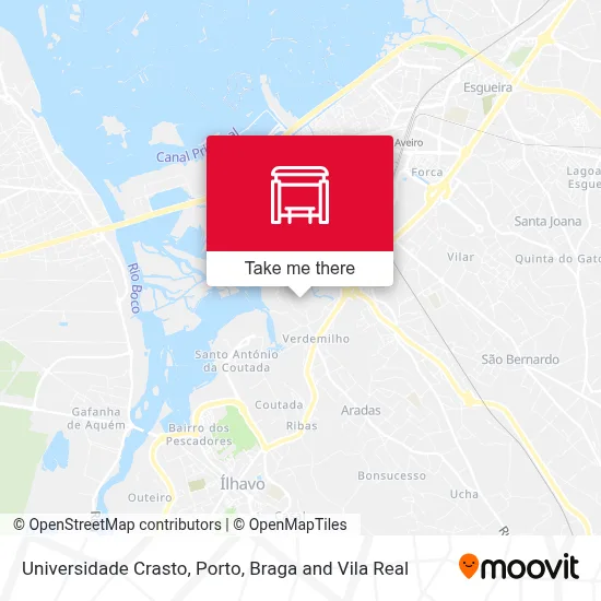 Universidade Crasto map