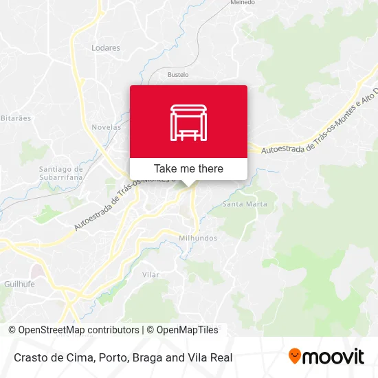 Crasto de Cima map