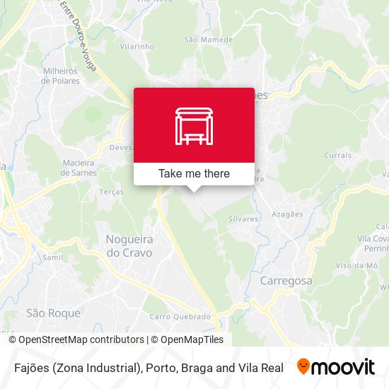 Fajões (Zona Industrial) map