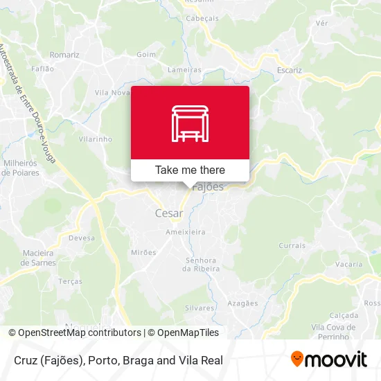 Cruz (Fajões) map