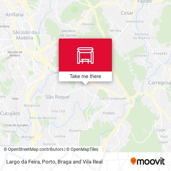 Largo da Feira mapa