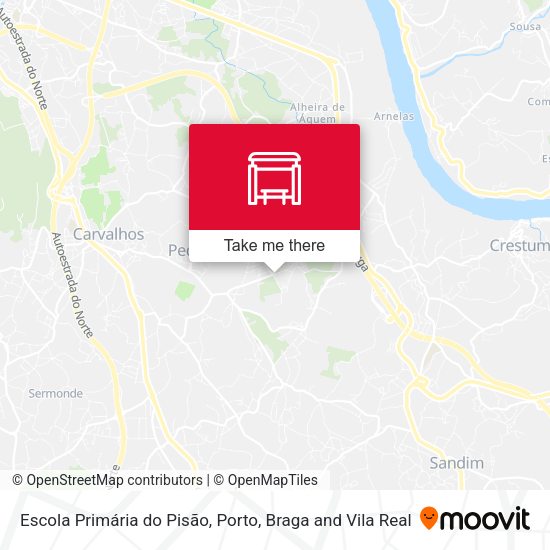 Escola Primária do Pisão mapa