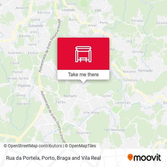 Rua da Portela map
