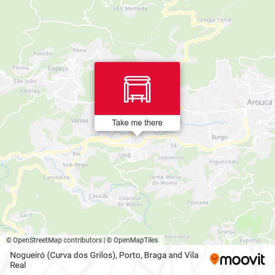 Nogueiró (Curva dos Grilos) map
