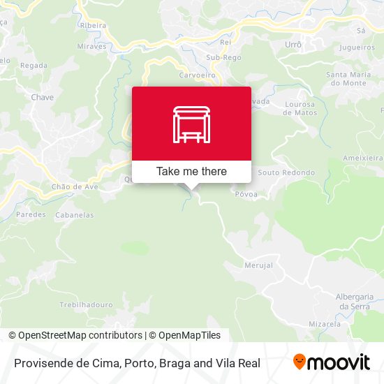 Provisende de Cima mapa
