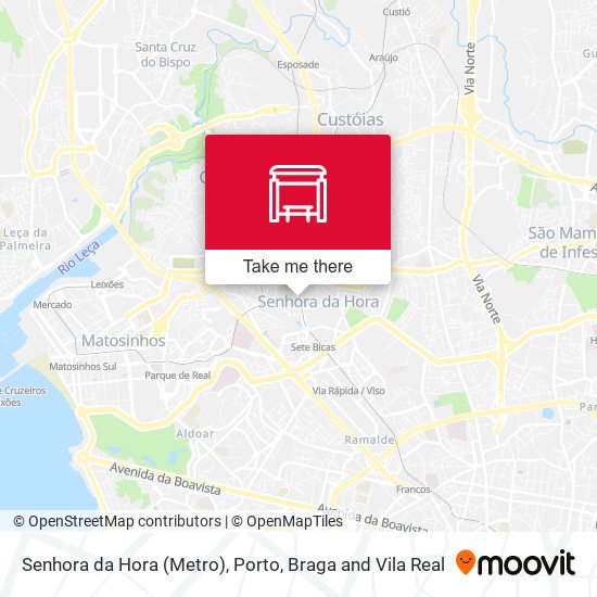 Senhora da Hora (Metro) map