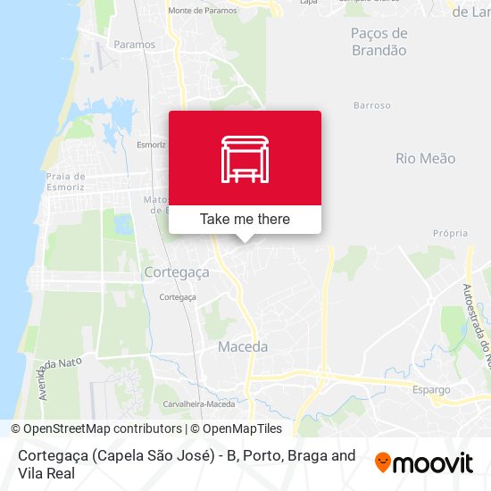 Cortegaça (Capela São José) - B map