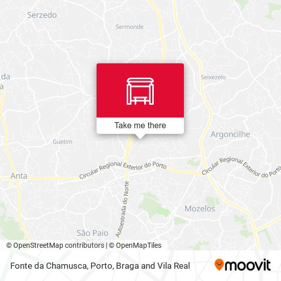 Fonte da Chamusca mapa