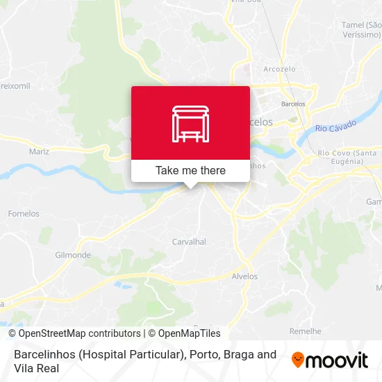 Barcelinhos (Hospital Particular) map