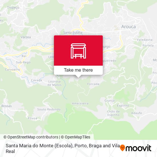 Santa Maria do Monte (Escola) mapa