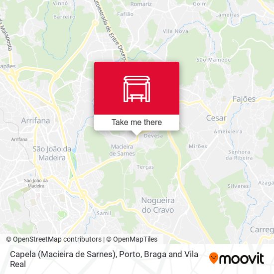 Capela (Macieira de Sarnes) map