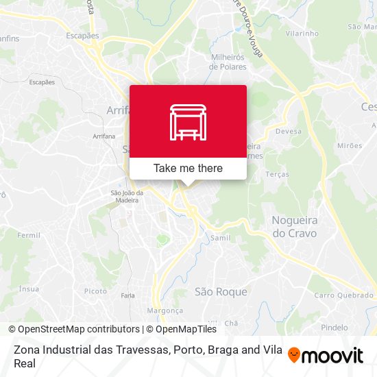 Zona Industrial das Travessas map