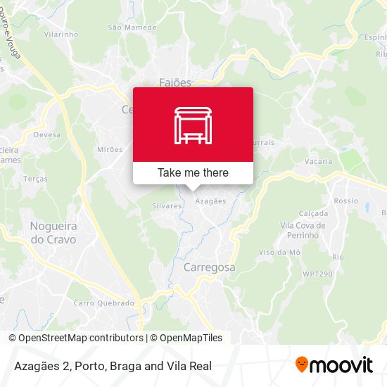 Azagães 2 mapa