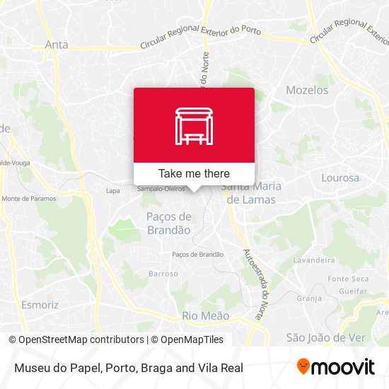 Museu do Papel mapa