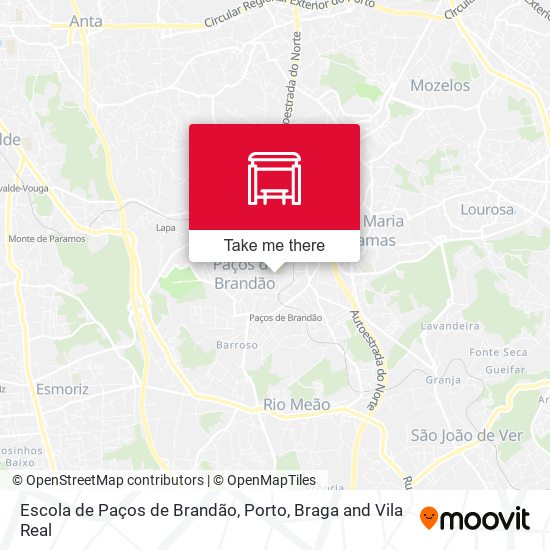 Escola de Paços de Brandão mapa