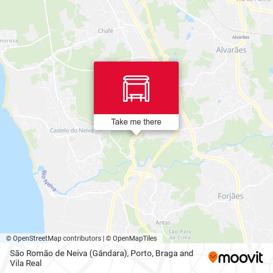 São Romão de Neiva (Gândara) map