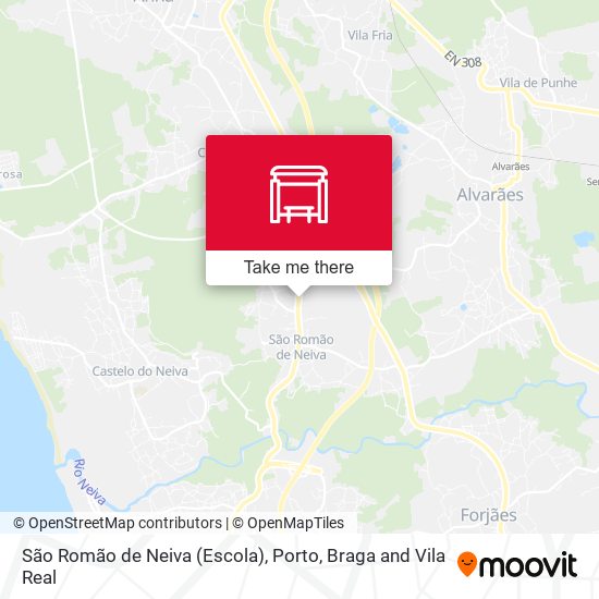 São Romão de Neiva (Escola) mapa