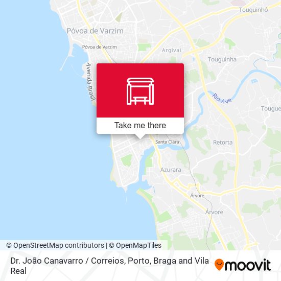 Dr. João Canavarro / Correios map