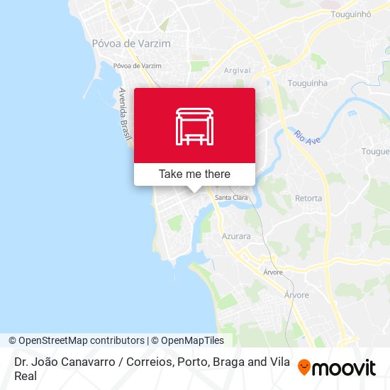 Dr. João Canavarro / Correios map