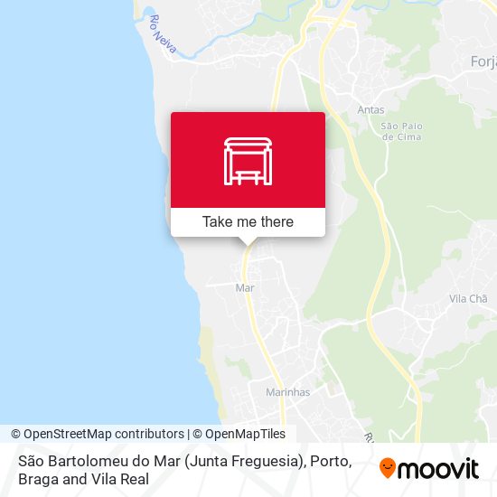 São Bartolomeu do Mar (Junta Freguesia) map