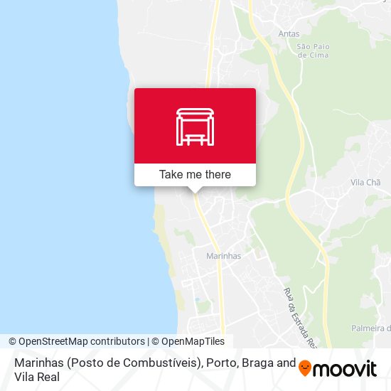 Marinhas (Posto de Combustíveis) mapa