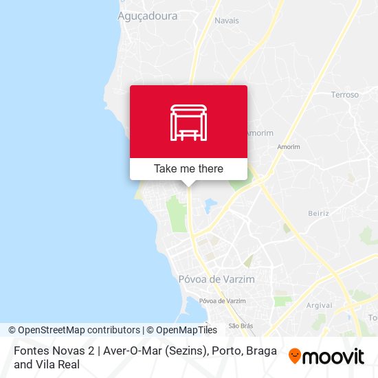 Fontes Novas 2 | Aver-O-Mar (Sezins) mapa
