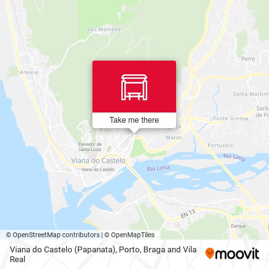 Viana do Castelo (Papanata) mapa