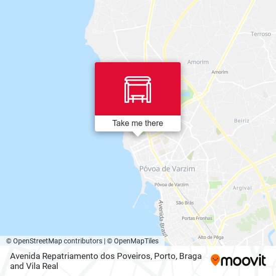 Avenida Repatriamento dos Poveiros map