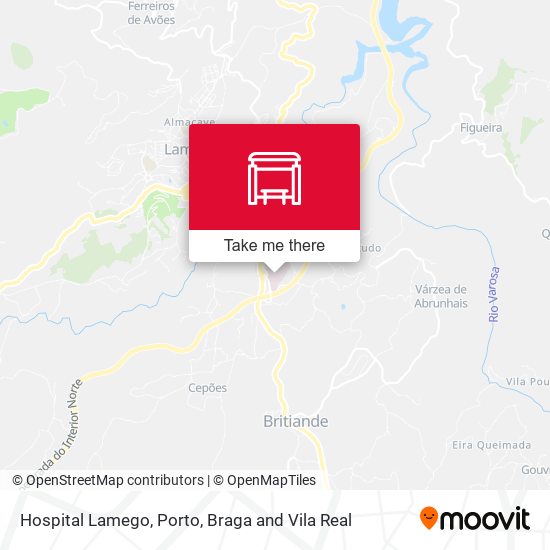 Hospital Lamego map