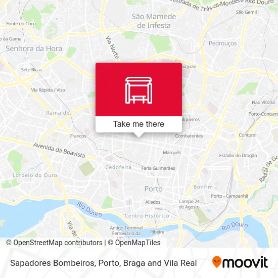 Sapadores Bombeiros map