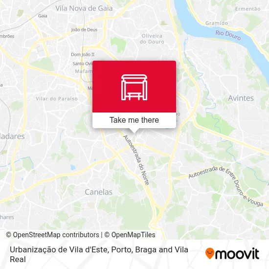Urbanização de Vila d'Este map