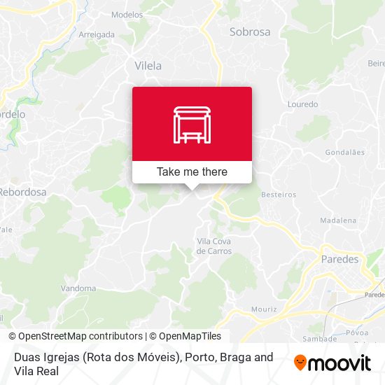 Duas Igrejas (Rota dos Móveis) map