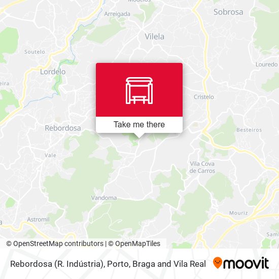 Rebordosa (R. Indústria) mapa