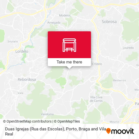 Duas Igrejas (Rua das Escolas) map