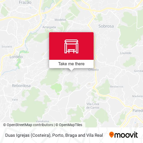 Duas Igrejas (Costeira) mapa