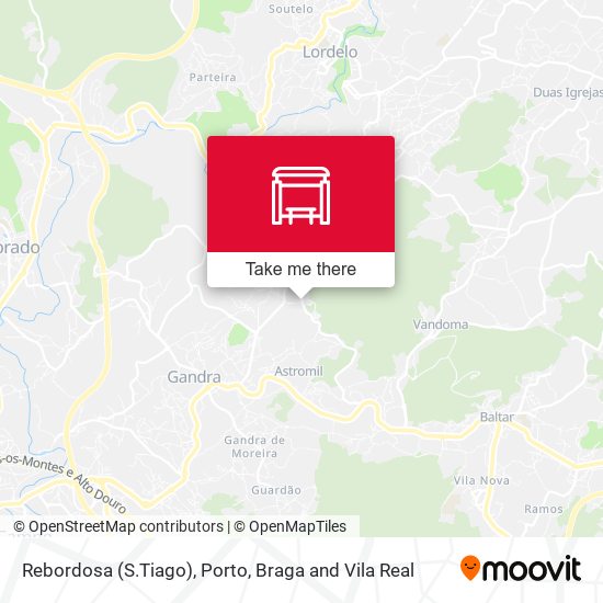 Rebordosa (S.Tiago) mapa