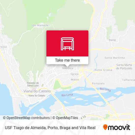 USF Tiago de Almeida map