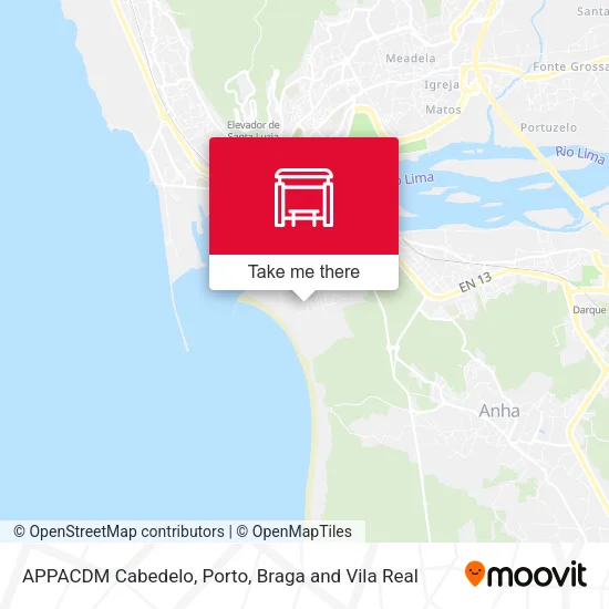 APPACDM Cabedelo map