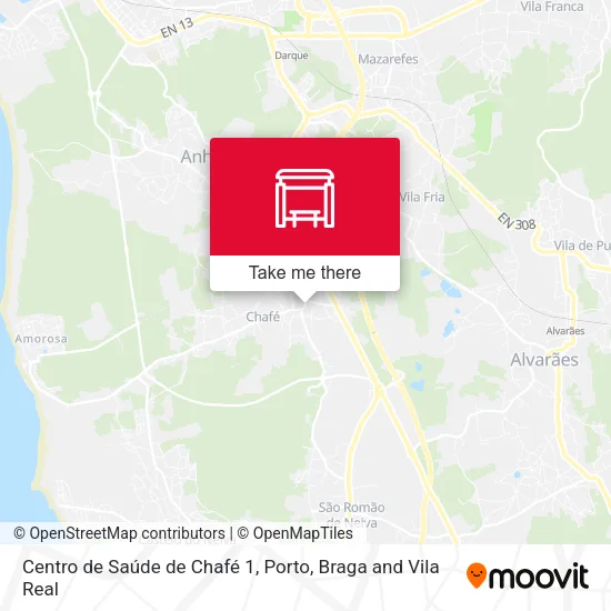 Centro de Saúde de Chafé 1 map