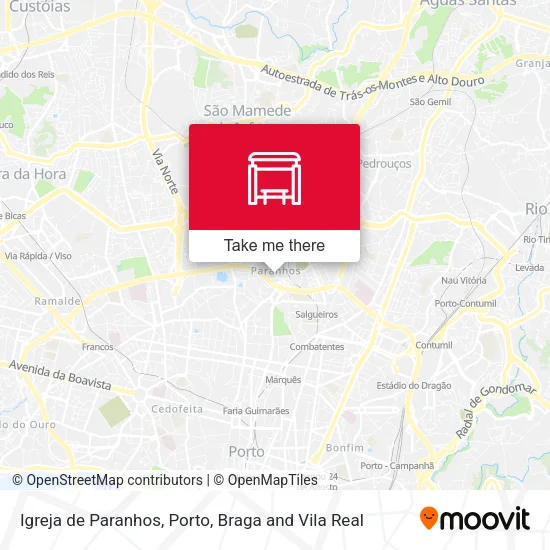Igreja de Paranhos map