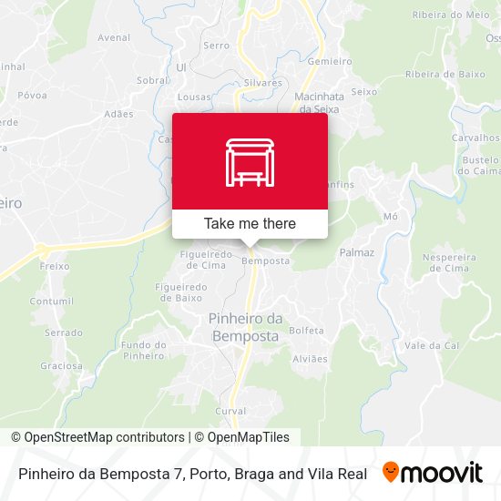 Pinheiro da Bemposta 7 mapa