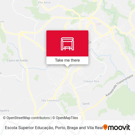 Escola Superior Educação mapa