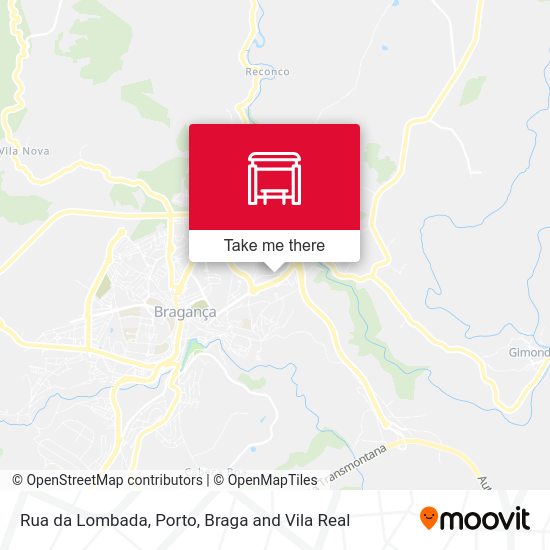Rua da Lombada mapa