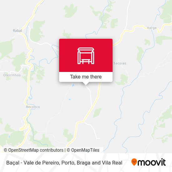 Baçal - Vale de Pereiro mapa