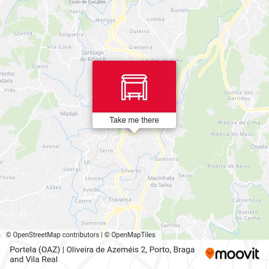 Portela (OAZ) | Oliveira de Azeméis 2 mapa