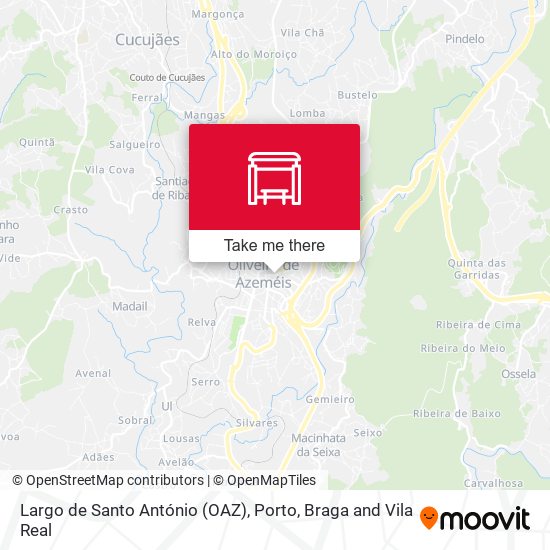 Largo de Santo António (OAZ) mapa