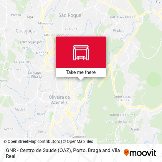 GNR - Centro de Saúde (OAZ) mapa